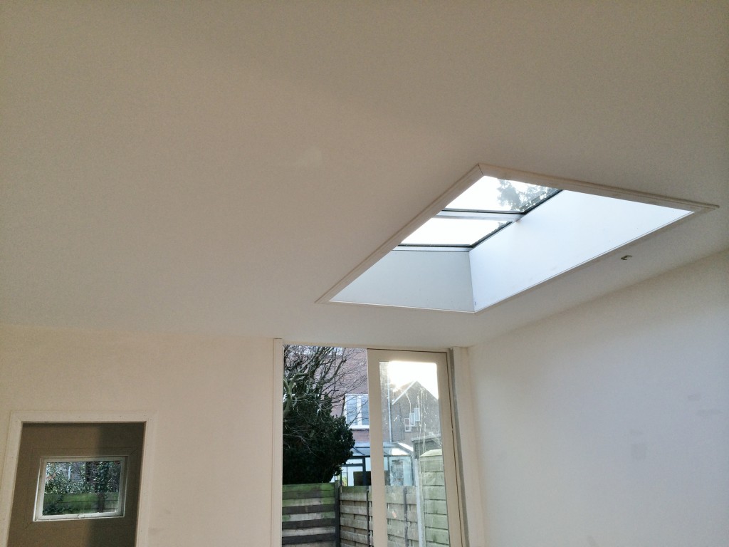 daklicht boven eettafel